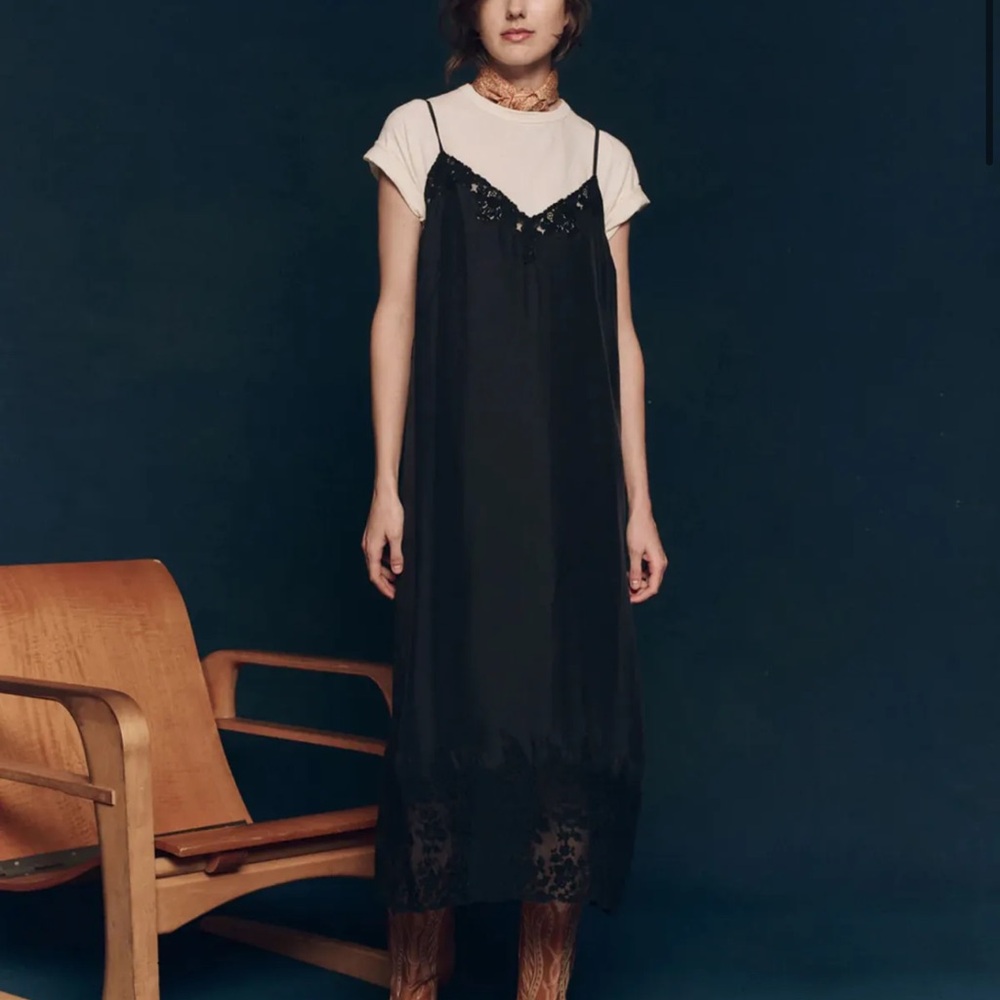 THE GREAT. Black Legacy Maxi Dress